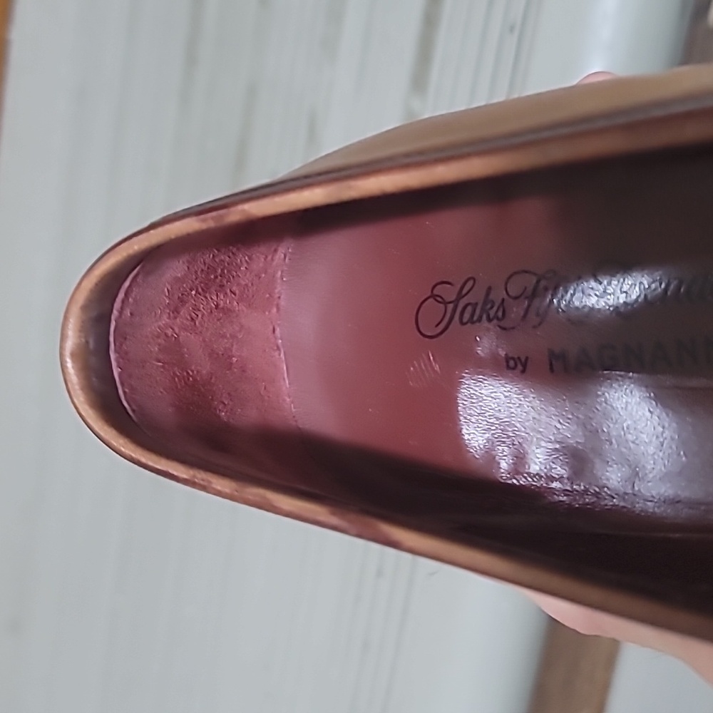 Magnanni Mens Brown Leather Loafers 8M. - Picture 12 of 14